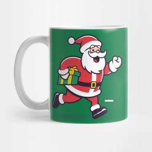 Pop Art Santa: A Colorful and Cheerful Christmas Illustration Mug